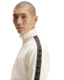 Fred Perry Ανδρική Ζακέτα Contrast Tape Track Jacket J5557-170 Εκρού