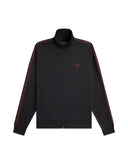 Fred Perry Ανδρική Ζακέτα Contrast Tape Track Jacket J5557-220 Μαύρο