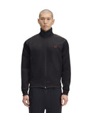 Fred Perry Ανδρική Ζακέτα Contrast Tape Track Jacket J5557-220 Μαύρο