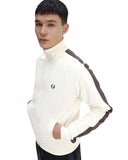 Fred Perry Ανδρική Ζακέτα Contrast Tape Track Jacket J5557-42A Εκρού