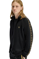Fred Perry Ανδρική Ζακέτα Contrast Tape Track Jacket J5557-90A Μαύρο