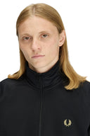Fred Perry Ανδρική Ζακέτα Contrast Tape Track Jacket J5557-90A Μαύρο