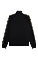 Fred Perry Ανδρική Ζακέτα Contrast Tape Track Jacket J5557-90A Μαύρο