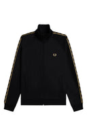 Fred Perry Ανδρική Ζακέτα Contrast Tape Track Jacket J5557-90A Μαύρο