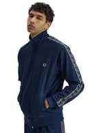Fred Perry Ανδρική Ζακέτα Contrast Tape Track Jacket J5557-91A Μπλε