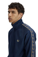 Fred Perry Ανδρική Ζακέτα Contrast Tape Track Jacket J5557-91A Μπλε