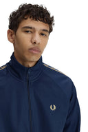 Fred Perry Ανδρική Ζακέτα Contrast Tape Track Jacket J5557-91A Μπλε