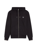 Fred Perry Ανδρική Ζακέτα Με Κουκούλα Hooded Zip J7536-198 Μαύρο