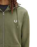 Fred Perry Ανδρική Ζακέτα Με Κουκούλα Hooded Zip J7536-87B Πράσινο