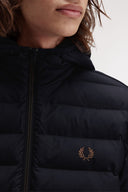 Fred Perry Ανδρικό Μπουφάν  Hooded Insulated Jacket J8553-184 Μαύρο