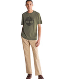 Timberland Ανδρική Μπλούζα T-Shirt River Tree Logo TB0A2C2RA58 Χακί