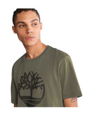 Timberland Ανδρική Μπλούζα T-Shirt River Tree Logo TB0A2C2RA58 Χακί