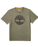 Timberland Ανδρική Μπλούζα T-Shirt River Tree Logo TB0A2C2RA58 Χακί