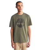 Timberland Ανδρική Μπλούζα T-Shirt River Tree Logo TB0A2C2RA58 Χακί