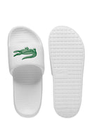 Lacoste Serve Sliders 1.0 Ανδρικές Παντόφλες 49CMA0021-082 WHT/GRN  Λευκό