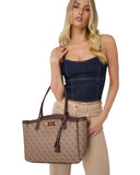Guess Γυναικεία Τσάντα  Lindsey HWSG9749230-Latte Logo