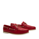 Timberland Ανδρικά Παπούτσια Δερμάτινα Ιστιοπλοικά Classic Boat 2 Eye TB0A4187A7W Κόκκινο