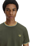 Fred Perry Ανδρική Μπλούζα Τ-Shirt Twin Tipped M1588-05B Πράσινο
