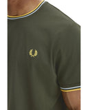 Fred Perry Ανδρική Μπλούζα Τ-Shirt Twin Tipped M1588-05B Πράσινο