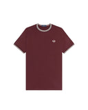 Fred Perry Ανδρική Μπλούζα Τ-Shirt Twin Tipped M1588-64A  Μπορντό