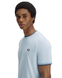 Fred Perry Ανδρική Μπλούζα  Τ-Shirt Twin Tipped M1588-96A Σιέλ