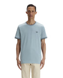 Fred Perry Ανδρική Μπλούζα Τ-Shirt Twin Tipped M1588V-98A Μέντα
