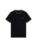 Fred Perry Ανδρική Μπλούζα Τ-Shirt Twin Tipped M1588V-P69 Μαύρο