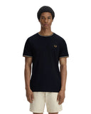 Fred Perry Ανδρική Μπλούζα Τ-Shirt Twin Tipped M1588V-P69 Μαύρο