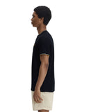 Fred Perry Ανδρική Μπλούζα Τ-Shirt Twin Tipped M1588V-P69 Μαύρο