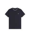 Fred Perry Ανδρική Μπλούζα Τ-Shirt Twin Tipped M1588-Τ73 Μπλε