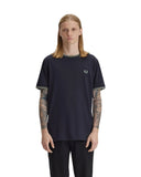 Fred Perry Ανδρική Μπλούζα Τ-Shirt Twin Tipped M1588-Τ73 Μπλε