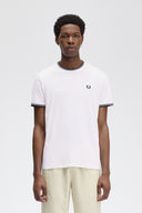 Fred Perry Ανδρική Μπλούζα Τ-Shirt Twin Tipped M1588-100 White