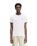 Fred Perry Ανδρική Μπλούζα Τ-Shirt Twin Tipped M1588-100 White