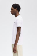 Fred Perry Ανδρική Μπλούζα Τ-Shirt Twin Tipped M1588-100 White