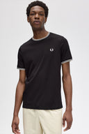 Fred Perry Ανδρική Μπλούζα Τ-Shirt Twin Tipped M1588-102 Black