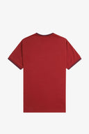 Fred Perry Ανδρική Μπλούζα Τ-Shirt Twin Tipped M1588-Y35 Μπορντό