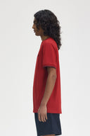Fred Perry Ανδρική Μπλούζα Τ-Shirt Twin Tipped M1588-Y35 Μπορντό