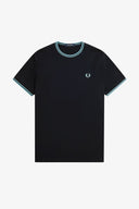 Fred Perry Ανδρική Μπλούζα Τ-Shirt Twin Tipped M1588-Y60 Μπλε