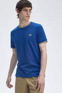 Fred Perry Ανδρική Μπλούζα Τ-Shirt Twin Tipped M1588-Y95 Μπλε