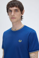 Fred Perry Ανδρική Μπλούζα Τ-Shirt Twin Tipped M1588-Y95 Μπλε