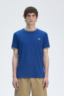 Fred Perry Ανδρική Μπλούζα Τ-Shirt Twin Tipped M1588-Y95 Μπλε
