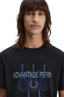 Fred Perry Ανδρικό T-Shirt Advantage Perry M1774-102 Μαύρο