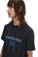 Fred Perry Ανδρικό T-Shirt Advantage Perry M1774-102 Μαύρο