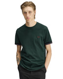 Fred Perry Ανδρικό T-shirt Twin Tipped Cuff T-Shirt M2396-30A Πράσινο