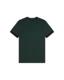 Fred Perry Ανδρικό T-shirt Twin Tipped Cuff T-Shirt M2396-30A Πράσινο