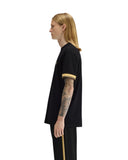 Fred Perry Ανδρικό T-shirt Twin Tipped Cuff T-Shirt M2396-90A Μαύρο