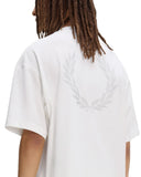 Fred Perry Ανδρική Μπλούζα Back Print Laurel Wreath T-Shirt M2474-129 Snow White