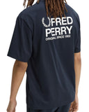 Fred Perry Ανδρική Μπλούζα Τ-Shirt Back Print M2475-608 Navy