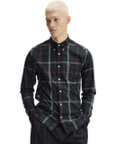Fred Perry Ανδρικό Πουκάμισο Καρό Poplin Tartan M3456-Q20 Πράσινο
