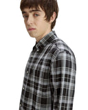 Fred Perry Ανδρικό Πουκάμισο Καρό Brushed Tartan M3471-948 Γκρι
